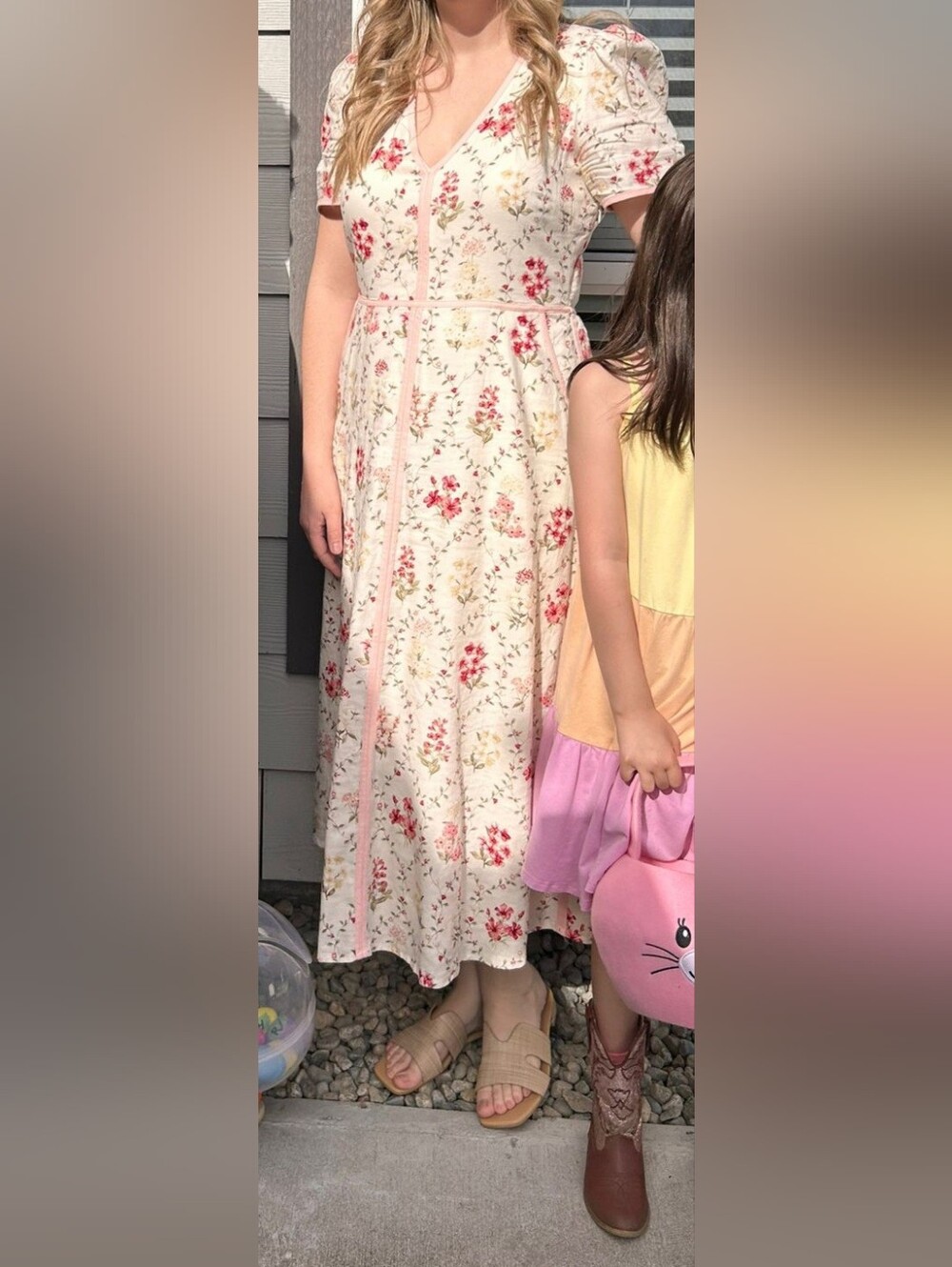 Ever New Floral Linen Midi Dress - Picture 4 of 6